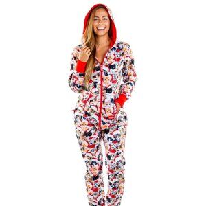 Tipsy Elves Meowy Catmus Christmas Cat Themed Onesie, Size S